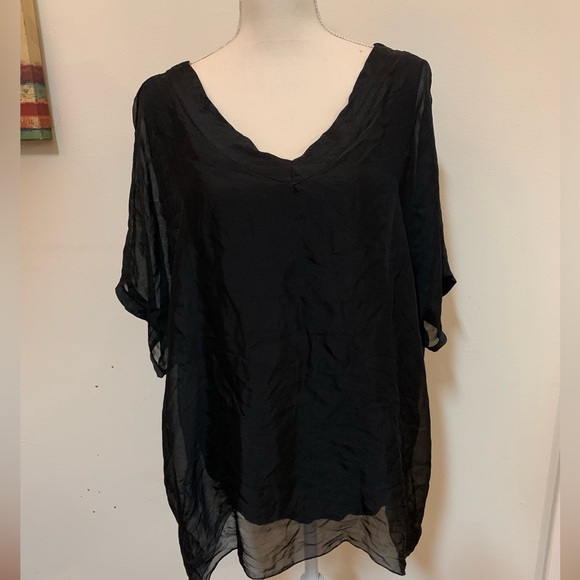 .M-MADEINITALY Silk Top S - Picture 10 of 11